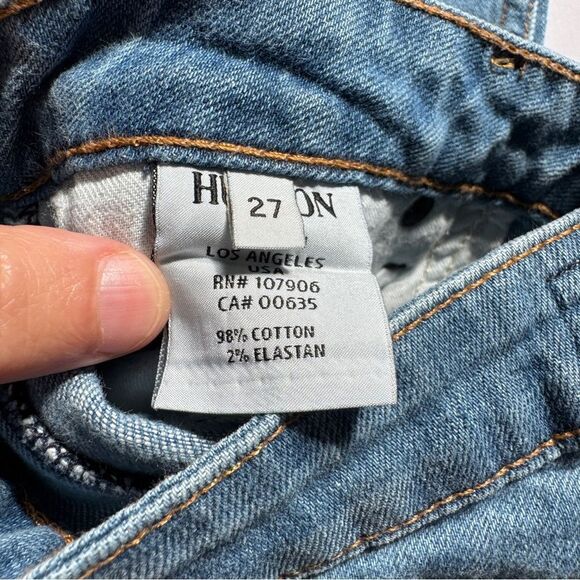 Hudson Bacara Crop Straight Cuffed Light Wash Size 27 - Picture 9 of 10